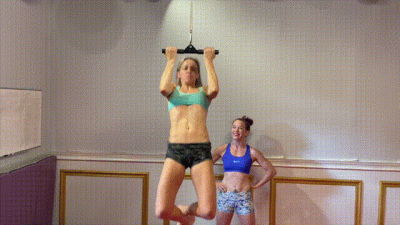 Chinup Competition And Flex Veve Lane vs Lora Cross