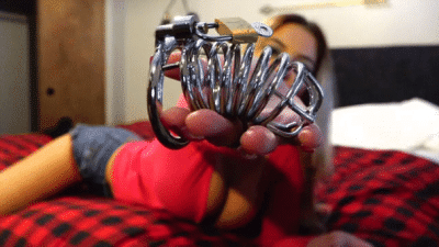 Intermediate Anal Training- Pink Dildo & Chastity Training