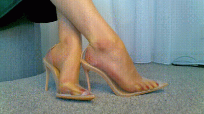 Sweaty Clear Heels