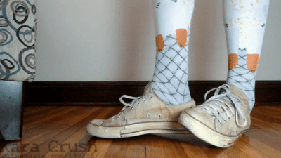 Scratching My Itchy Feet In Trashed Converse