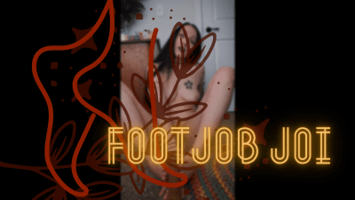 Footjob JOI