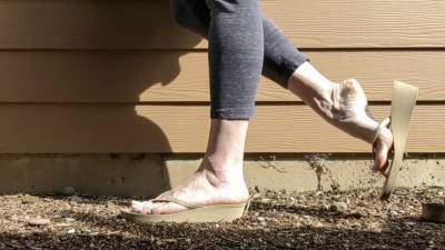 Wedge Play Blue Toes