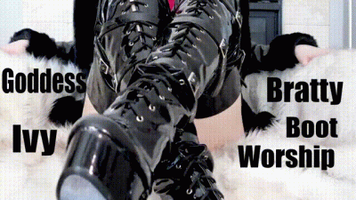 Goddess Ivy Bratty Boot Worship