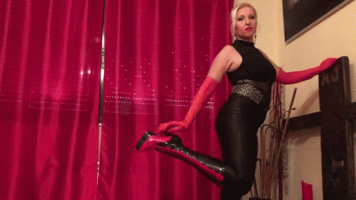 Boots High, Long Gloves, I Love The Leather