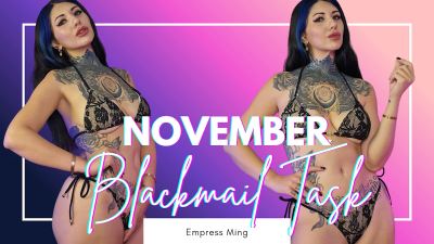 November Blackmail Task