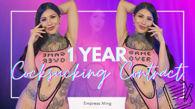 1 Year Cock Sucking Contract!
