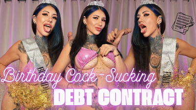Birthday Cock-Sucking Debt Contract