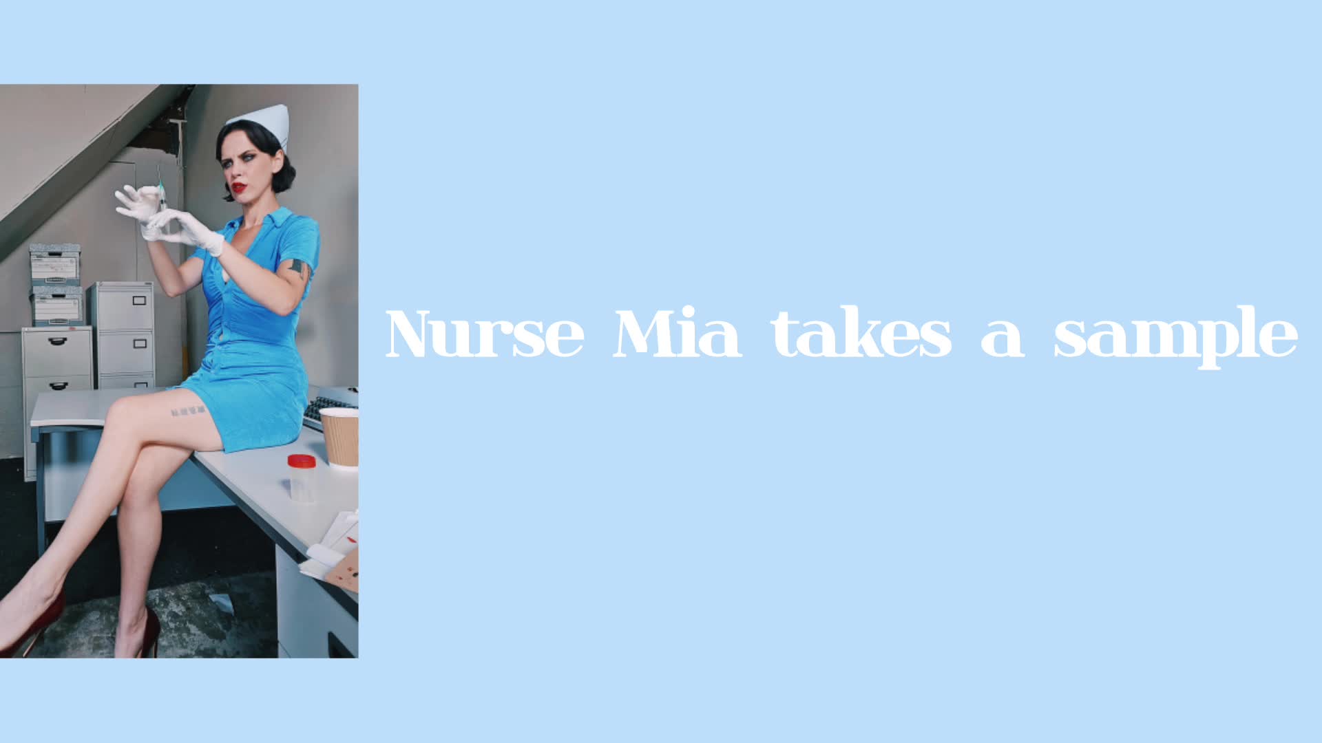 Nurse Mia Takes A Cum Sample