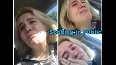Cryingfetish Pt.2-Hot Blonde Sobbing In Public