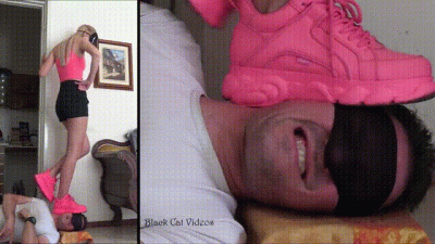 Fluo Buffaloes Headstanding Featuring Alice (Two View)