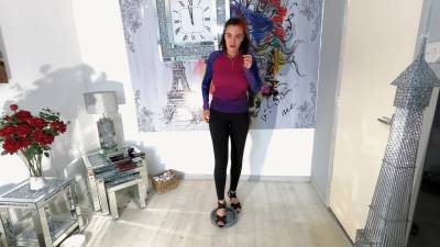 Glass Clock & Eye Glasses Stomped