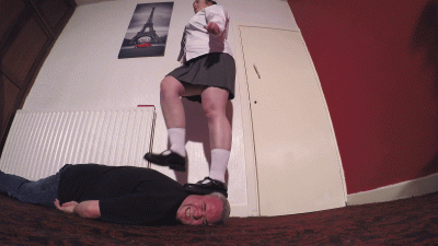 Schoolgirl Domination Trample Floor Cam