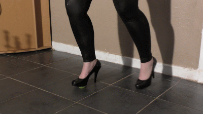 Crushing Plastic Ice Cubes Close Up