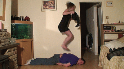 Head & Back Trampling In Boots & 4 Pairs Of Heels