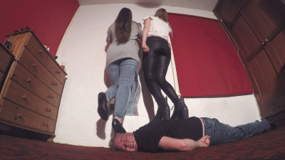 Trampled By Sophie & Natalia In Boots & Shoes Floor Cam