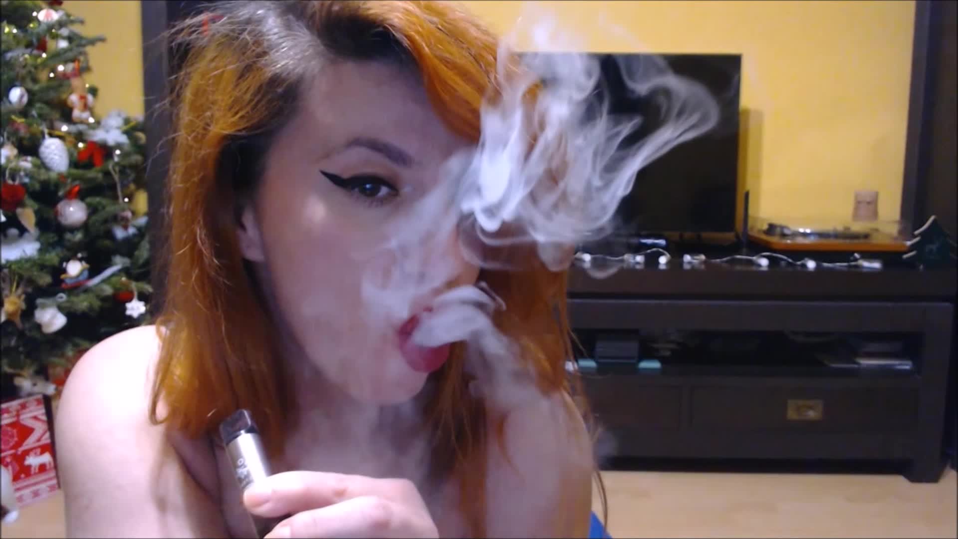 Compilation: Stroke It While I Vape & Vaping With Eva