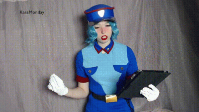 Officer Jenny Gets Massive Cumshot With Ahegao