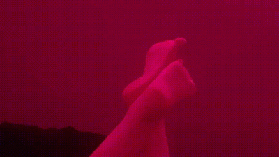 Foot Wiggling Doing "The Pose"