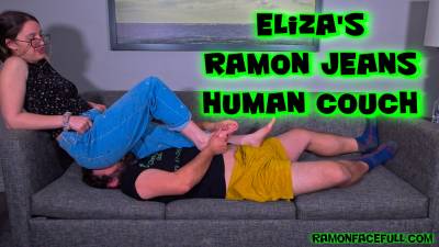Eliza's Ramon Jeans Human Couch!