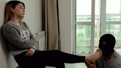 Nataly Licking Her Soles