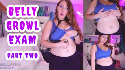 Stomach Growling And Belly Bloat With Stethoscope Part Two