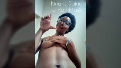 King Is Doing A Hair Mask