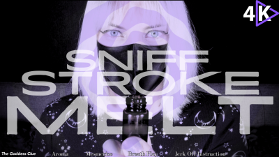 Sniff, Stroke, Melt- 4K- The Goddess Clue, Captivating Aphrodisiac Aroma Causes Loss Of Thought And Function, Echoing Voice, Eye Contact, Holding Breath Play, Jerk Off Encouragement