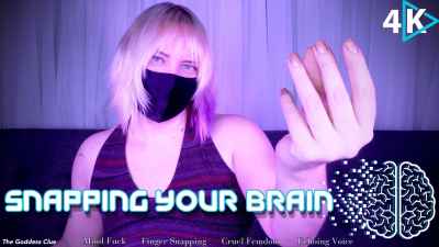 Snapping Your Brain- 4k- The Goddess Clue, Finger Snapping Triggers Painful Mental Destruction, Mind Melted By Pain And Pleasure, Intimidating Eye Contract, Piercing Blue Eyes, Echoing Voice