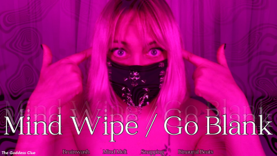 Mind Wipe/ Go Blank- HD- The Goddess Clue, Mental Cleansing Ritual For My Playthings, Audio And Visual Experience, Binaural Beats, Finger Snapping, Gothic Goddess, Slave Training, Mind Melt