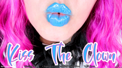 Kiss The Clown- HD- The Goddess Clue, Playful Clown Make Out POV, Jerk Off Encouragement, Blue Lipstick, Giggling, Wet Sounds