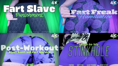 The Fart Sniffer Package- 4k- The Goddess Clue, 30 Minutes Of Fart Worship, Sweat, Scent, Ass, Humiliation, Domination, Real Gas, Tight Yoga Shorts, Stinky Asshole Fetish