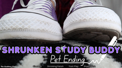 Shrunken Study Buddy Pet Ending- HD- The Goddess Clue, Magic Pen Minimizes Your Size, Shrunken By Your Classmate And Made Into A Toy, Teased About Being Small, Converse Fetish, Foot Fetish, Shoe Play, Kept As A Foot Slave Forever