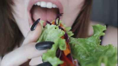 Chewing Up Crunchy Lettuce Wraps HD