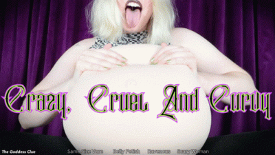Crazy, Cruel And Curvy HD The Goddess Clue, Unhinged Goth Girl Is Voraciously Hungry For You, Obsessed With Getting Curvy From Vore, Cruel Digestion, Bloated Belly Play, Black Lipstick