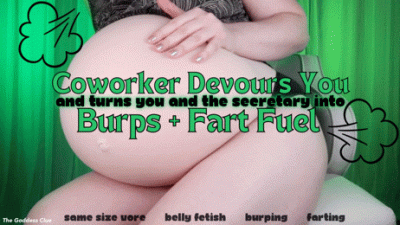 Coworker Devours You And Turns You And The Secretary Into Burps And Fart Fuel HD Same Size Vore, Loud Burping And Real Farting