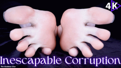 Inescapable Corruption 4K Evil Footnosis, Black Pedicure And Toe Wiggling Trance