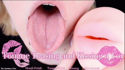 Tongue Teasing And Kissing A Toy HD