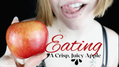 Eating A Crisp, Juicy Apple HD