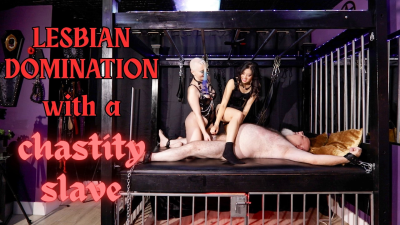 Lesbian Dommes Torment A Chastity Slave- Goddess Lilith, Miss Mae Ling Facesitting, Chastity Humiliation