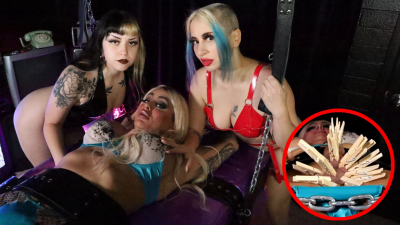 Decorating Her With Clothespins- Goddess Lilith, Mistress Celene, Ava Venom
