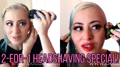 2-For-1 Headshaving Bundle! Goddess Lilith Headshaving Clip