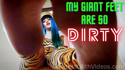 Giantess Lilith Makes You Clean Her Dirty Feet POV