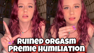 Premie Humiliation Ruined Orgasm