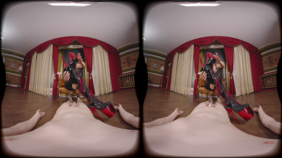 Sweaty Foot Worship In Chastity: A VR POV With Latex-Clad Matriarch Ezada Sinn