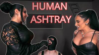 First Time Human Ashtray: Real Training Session With Mistress Kennya And Matriarch Ezada Sinn