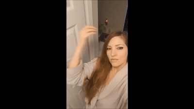 Teasing That Cock With A Kiss And And An Eye Wink
