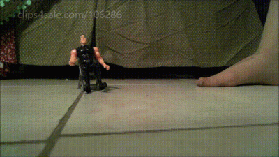 Giantess Stomps Little Man