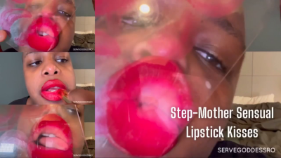 Step-Mother Sensual Tease Lipstick Kisses- Royal Ro Ebony Lips Roleplay