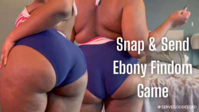 Snap And Send Ebony Findom Game Royal Ro Sensual Financial Domination Swimsuit Worship