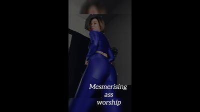 Mesmerising Ass Worship, Shiny Workout Tight Outfit